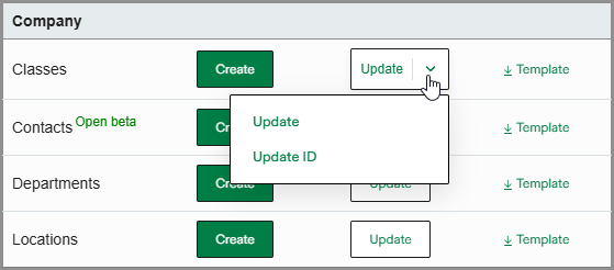 Aktualisieren Sie die Dropdown-Optionen.