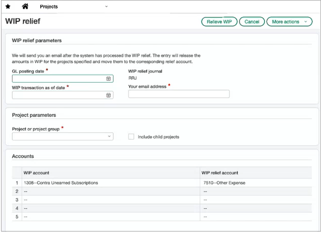 Parameter WIP-Entlastung