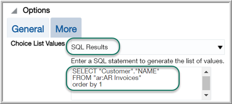 The SQL Results option of the Report Prompts dialog works with the Run Interactive feature to dispaly pompt results for ICRW reports with custom SQL.