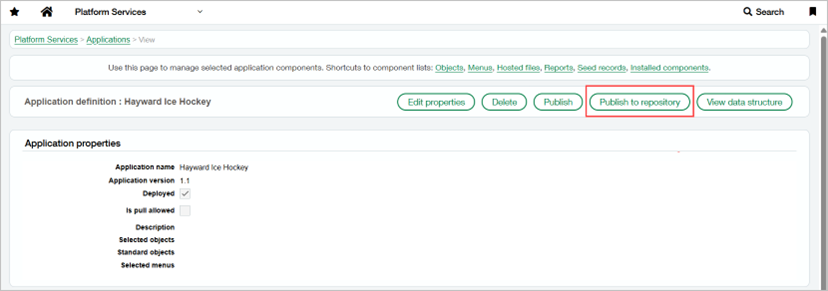 Create and publish an application using Application management—Beta