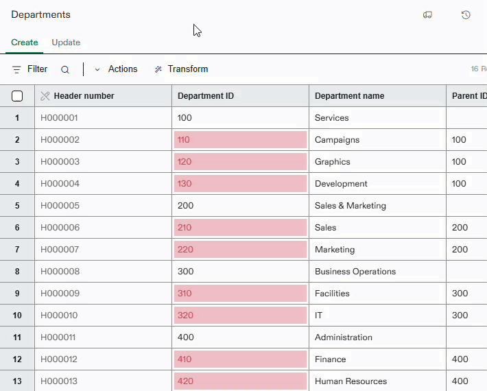 How to filter in the import service.