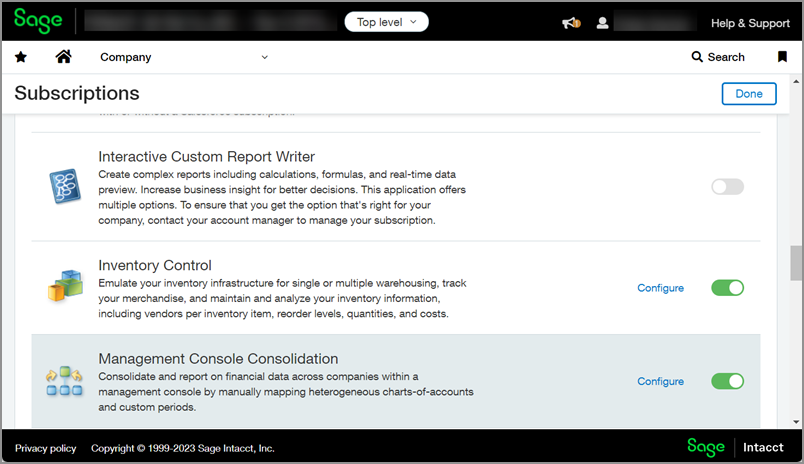 The consolidation offering for management consoles is now known as Management Console Consolidation, as shown on the Subscriptions page.