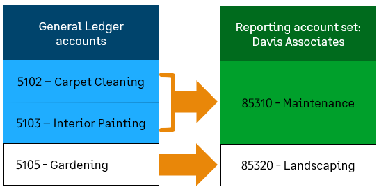 Create a reporting account set.